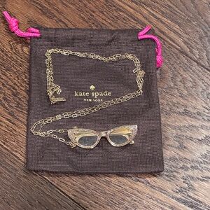 Kate Spade Gold goreski Glasses Necklace